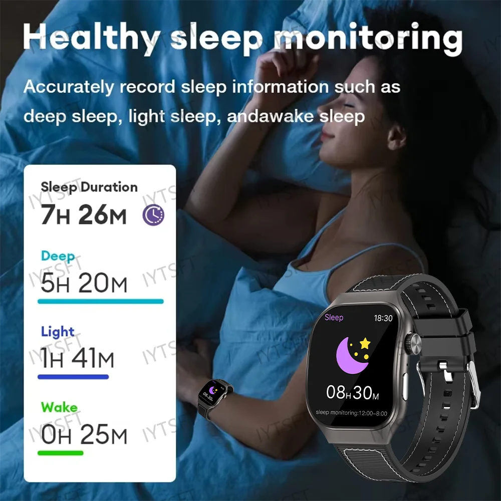 LAXASFIT 2.01 Inch Curved Screen Men's Smart Watch