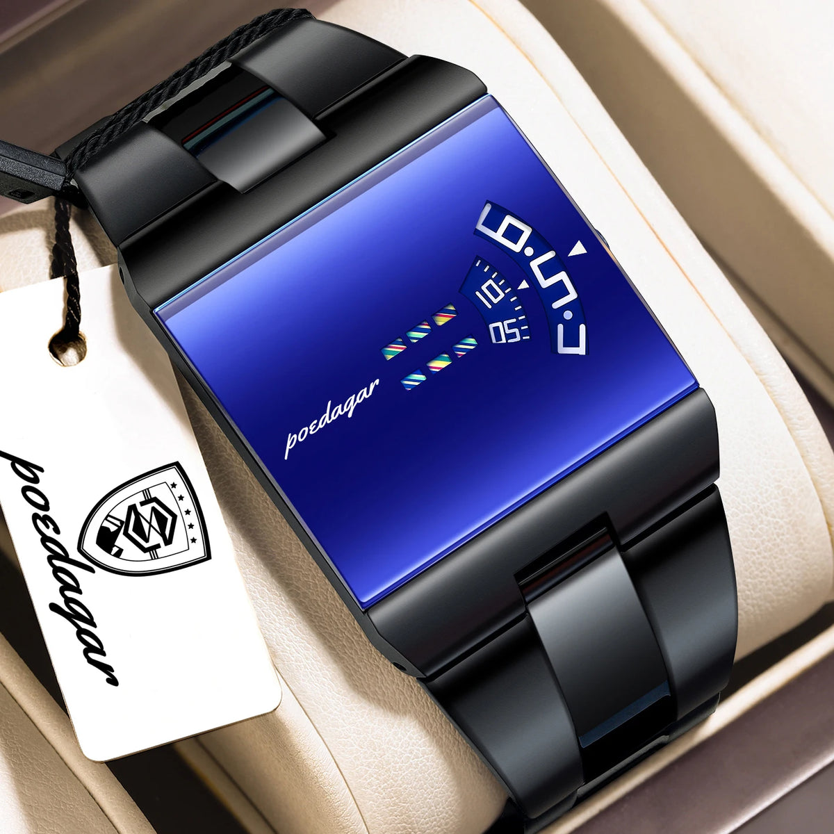 POEDAGAR Top Rectangle Original Men Watch