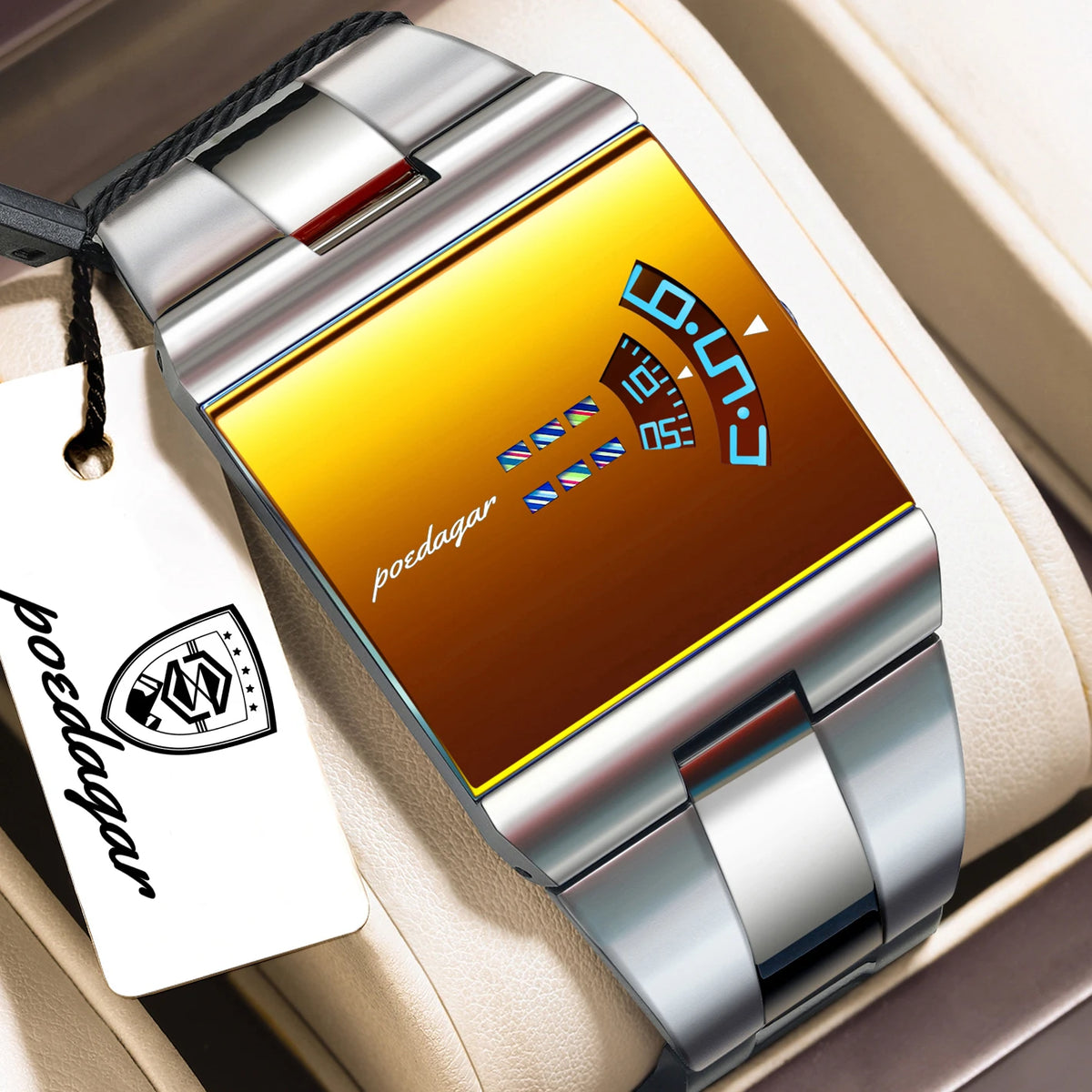 POEDAGAR Top Rectangle Original Men Watch
