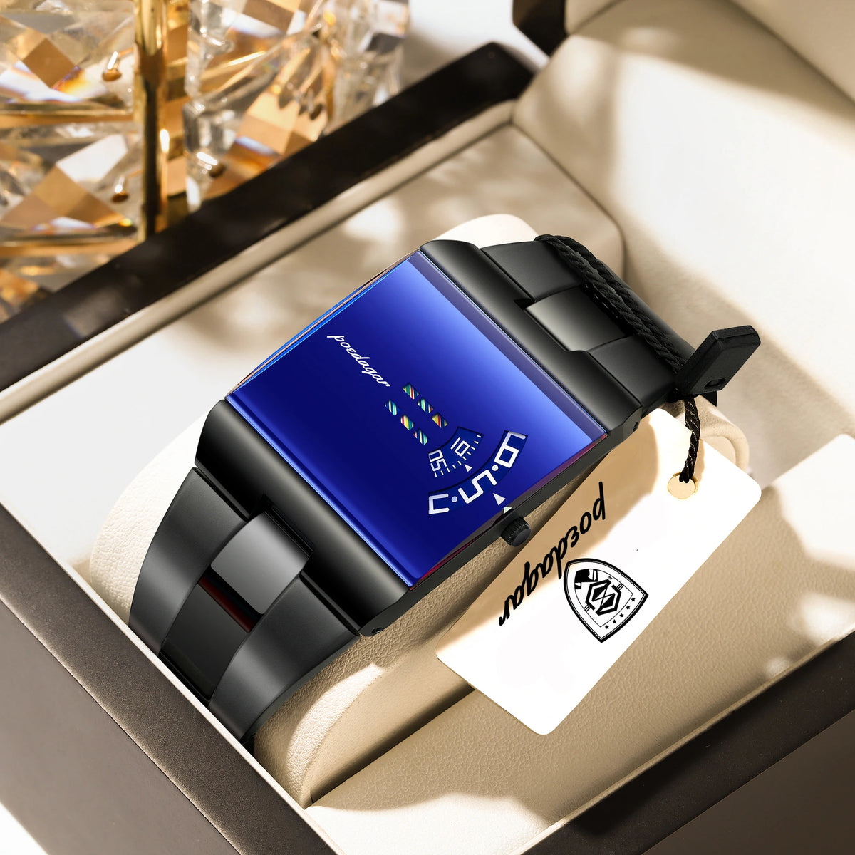 POEDAGAR Top Rectangle Original Men Watch