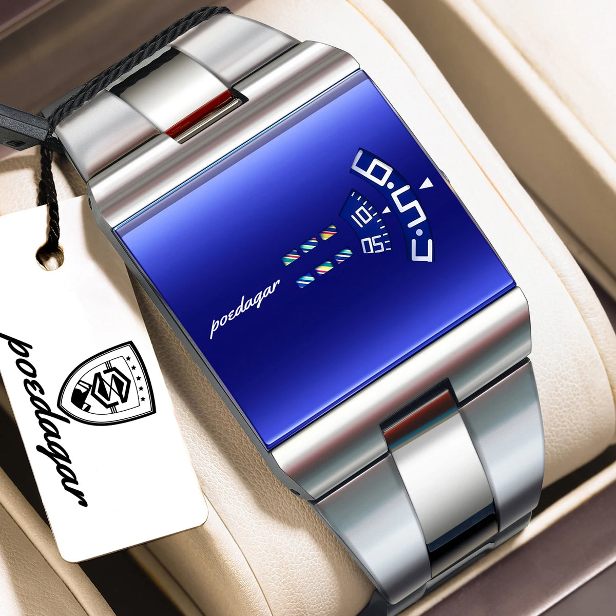 POEDAGAR Top Rectangle Original Men Watch