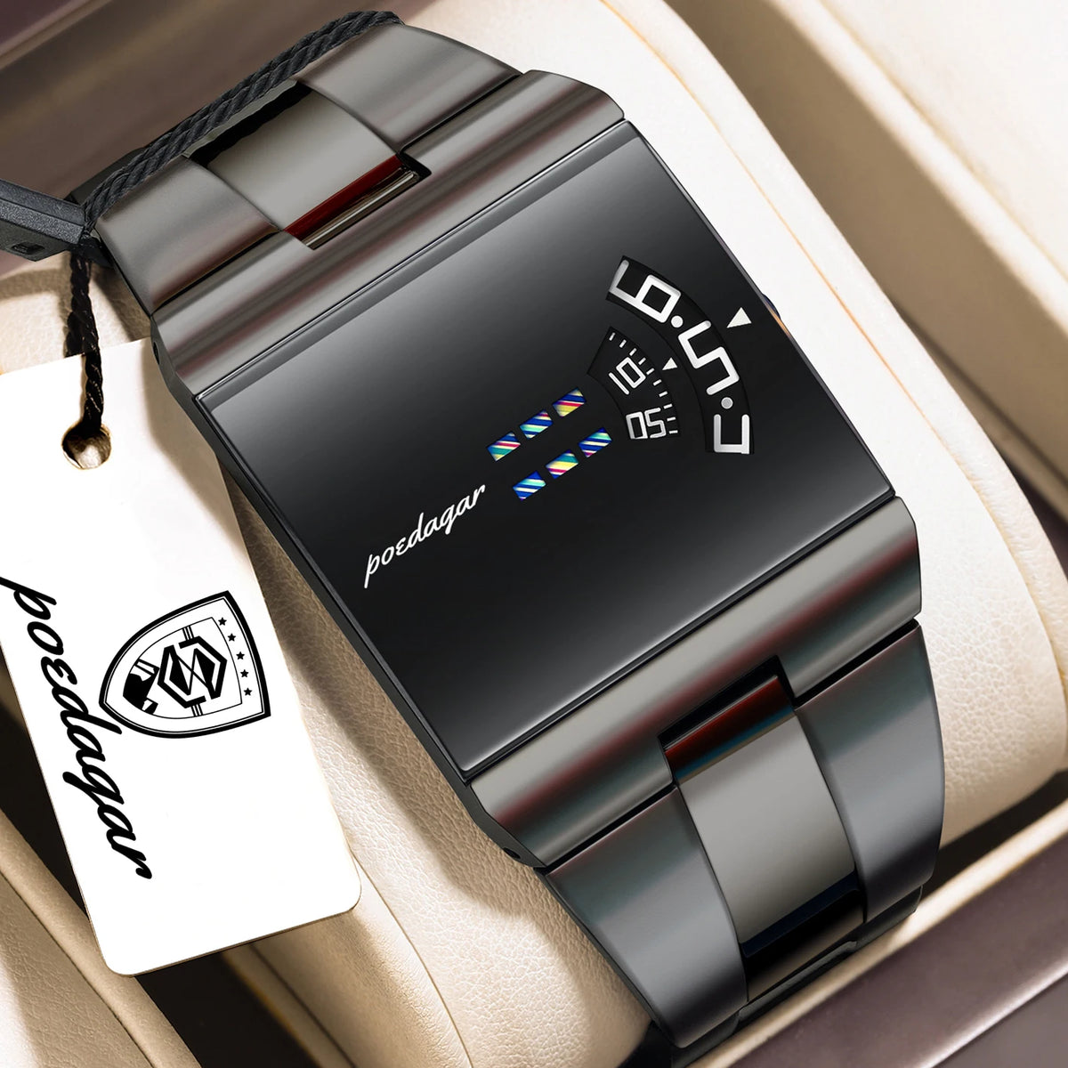 POEDAGAR Top Rectangle Original Men Watch