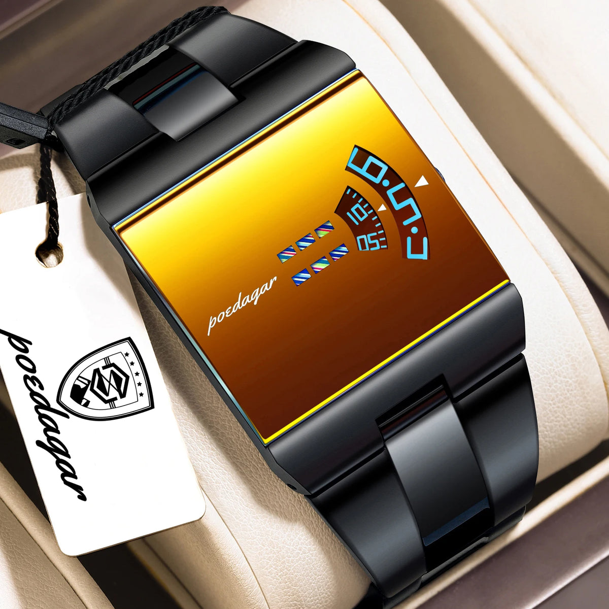 POEDAGAR Top Rectangle Original Men Watch